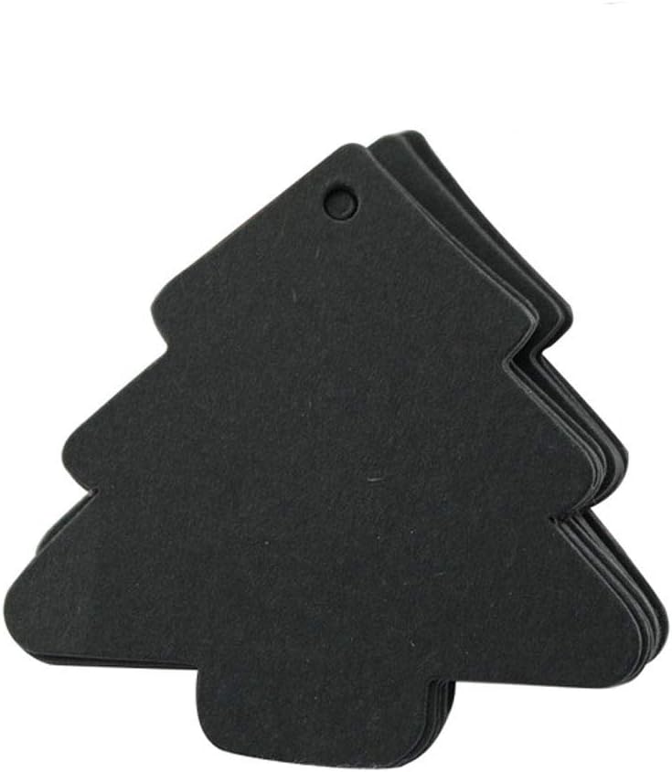 BinaryABC Christmas Tree Gift Tags,Paper Tags,Price Tags with String,DIY Kraft Blank Hang tag 150pcs - Image 4